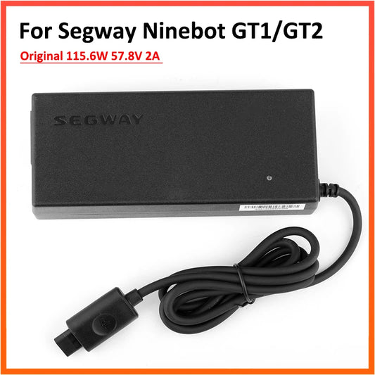 Original 115.6W 57.8V 2A Charger for Segway Ninebot GT1 GT2 Superscoooter Battery Charger Power Supply Adapter Parts