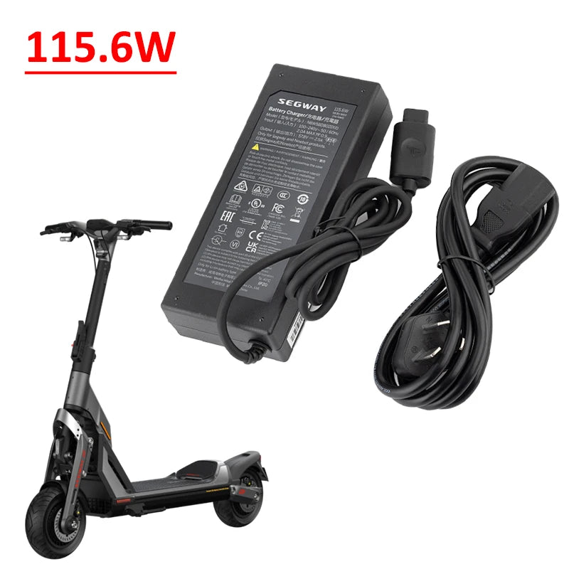 Original 115.6W 57.8V 2A Charger for Segway Ninebot GT1 GT2 Superscoooter Battery Charger Power Supply Adapter Parts